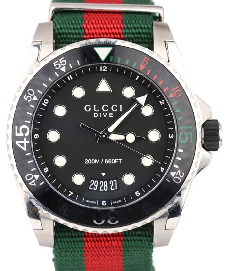 gucci dive watch bands|gucci dive watch for sale.